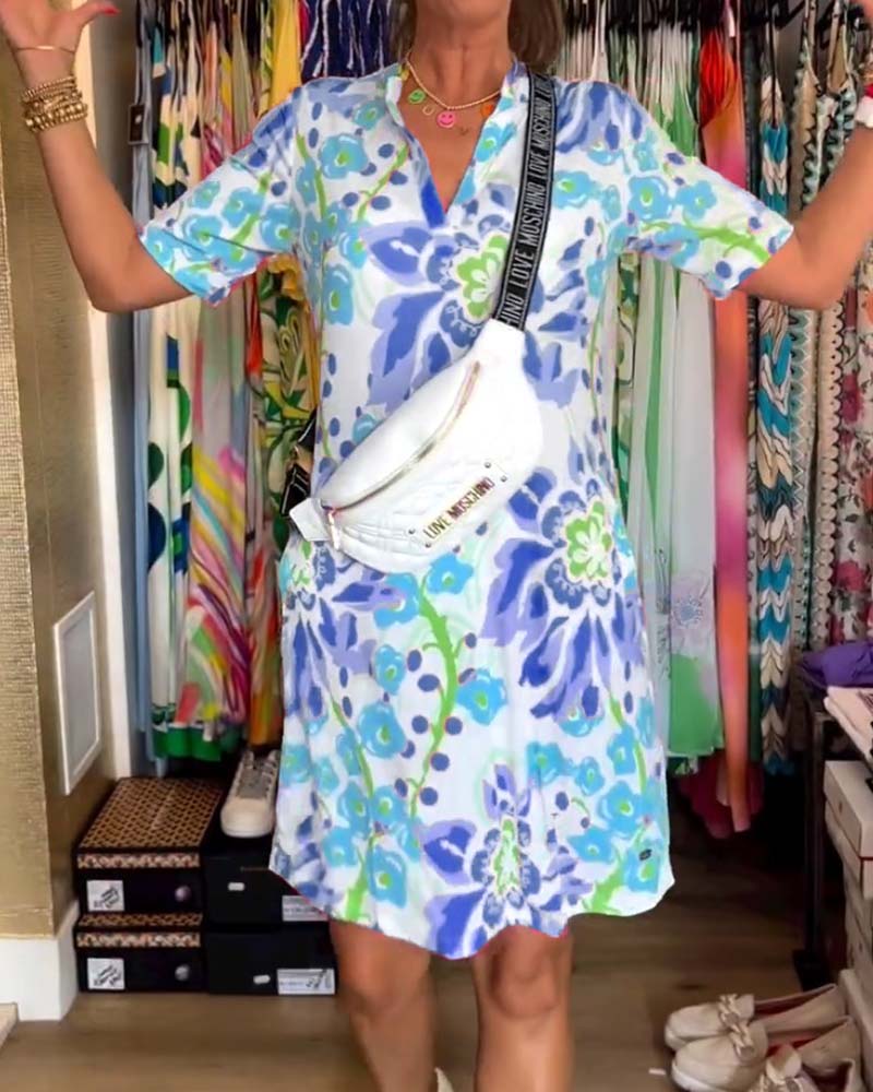 Andrea | Kleid mit Blumenprint
