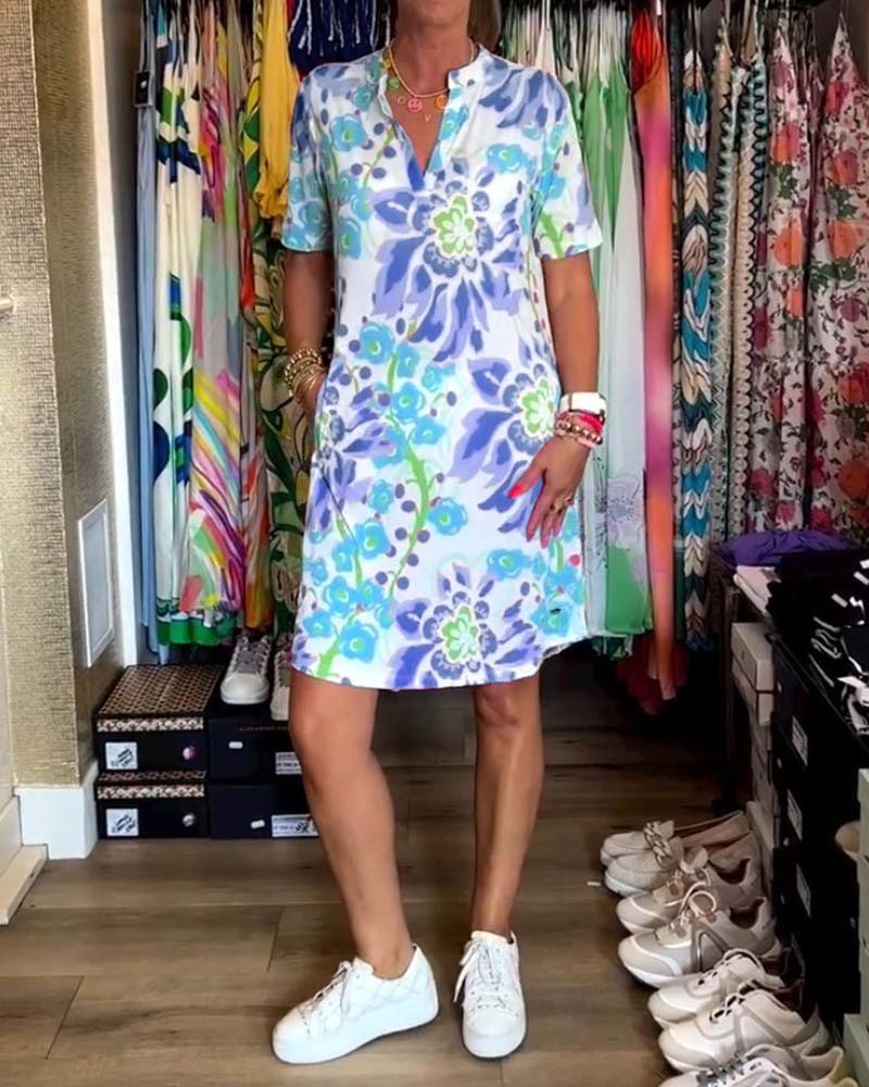 Andrea | Kleid mit Blumenprint