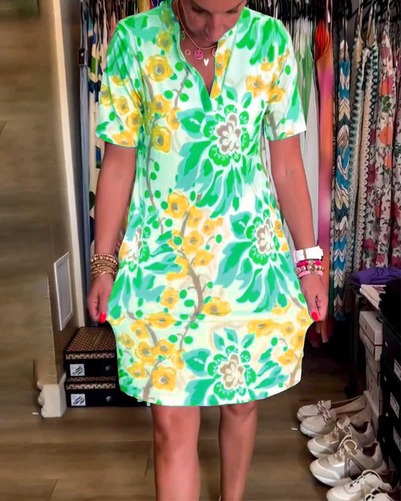 Andrea | Kleid mit Blumenprint