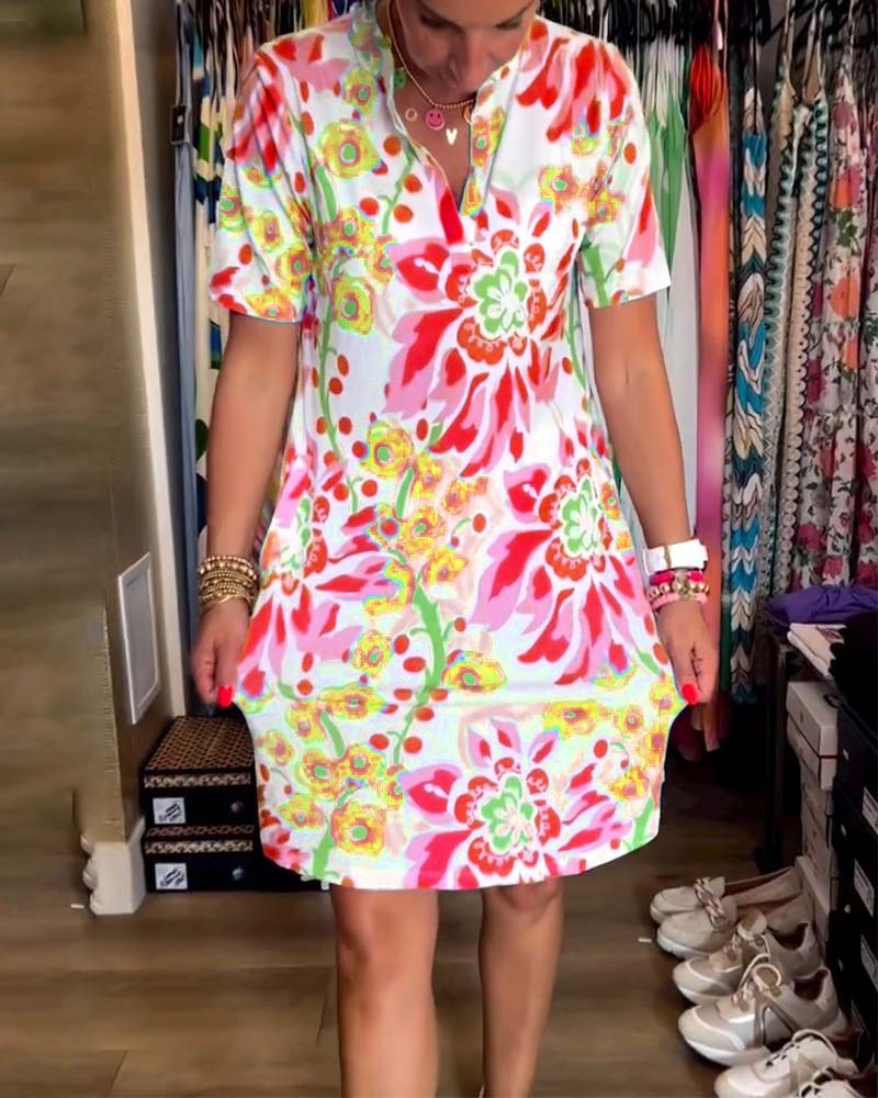 Andrea | Kleid mit Blumenprint
