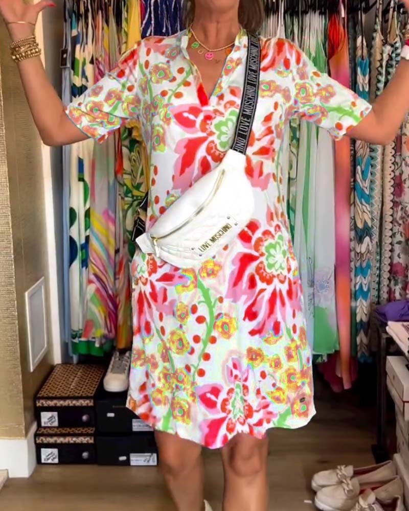 Andrea | Kleid mit Blumenprint