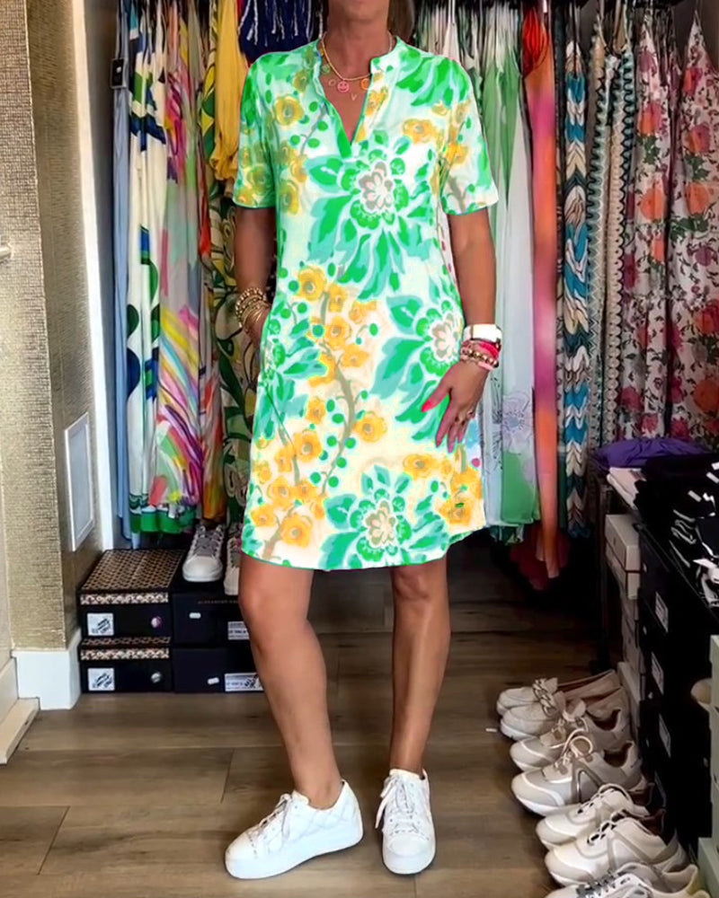 Andrea | Kleid mit Blumenprint