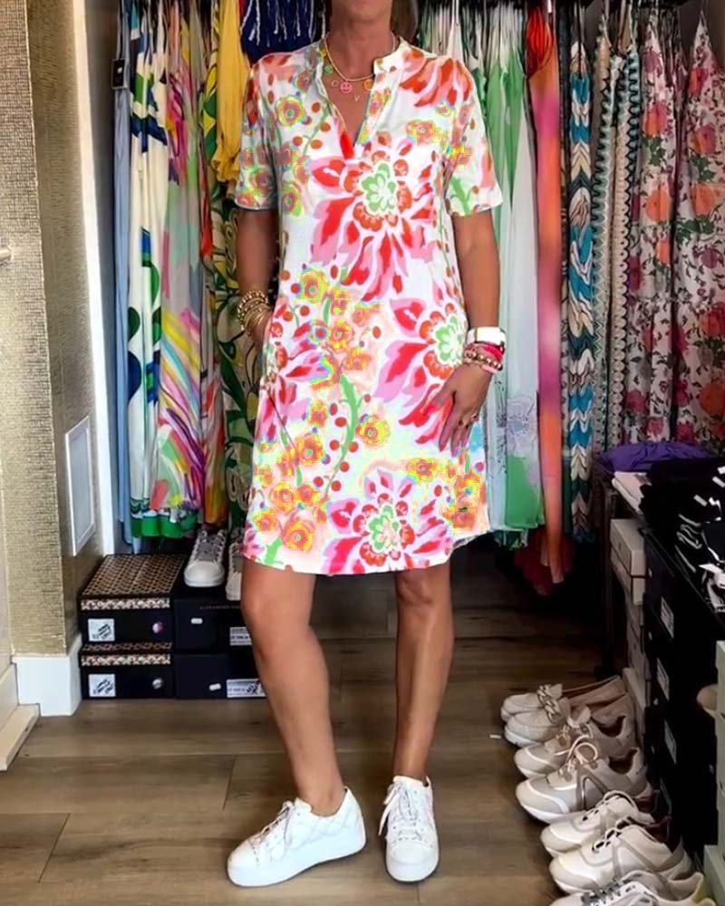 Andrea | Kleid mit Blumenprint