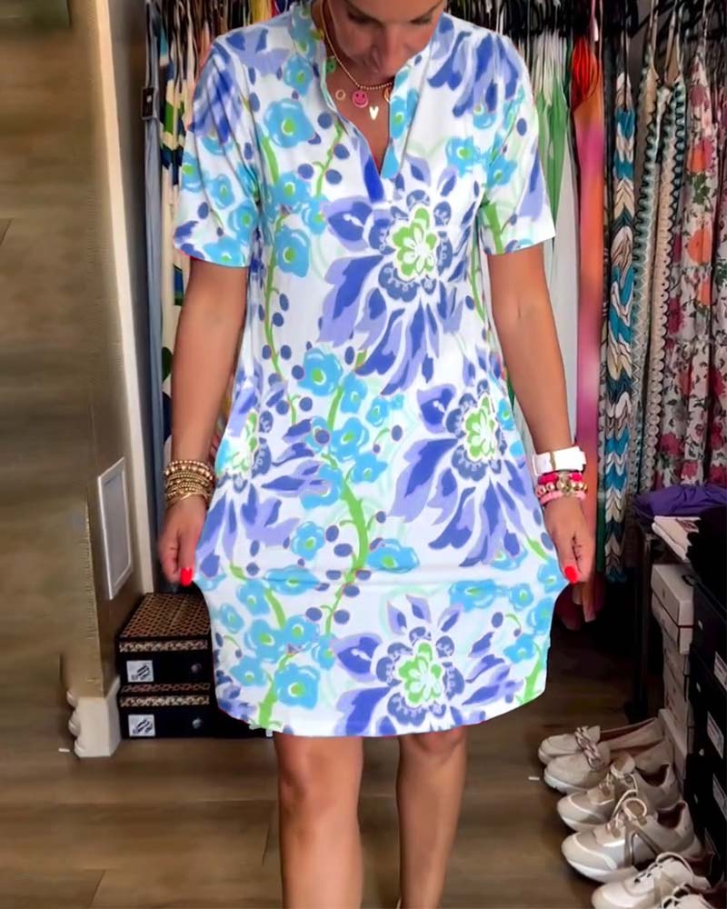 Andrea | Kleid mit Blumenprint