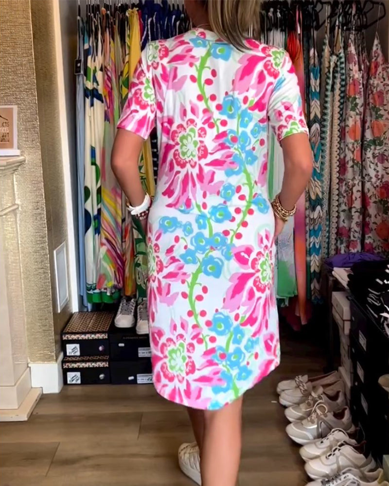 Andrea | Kleid mit Blumenprint