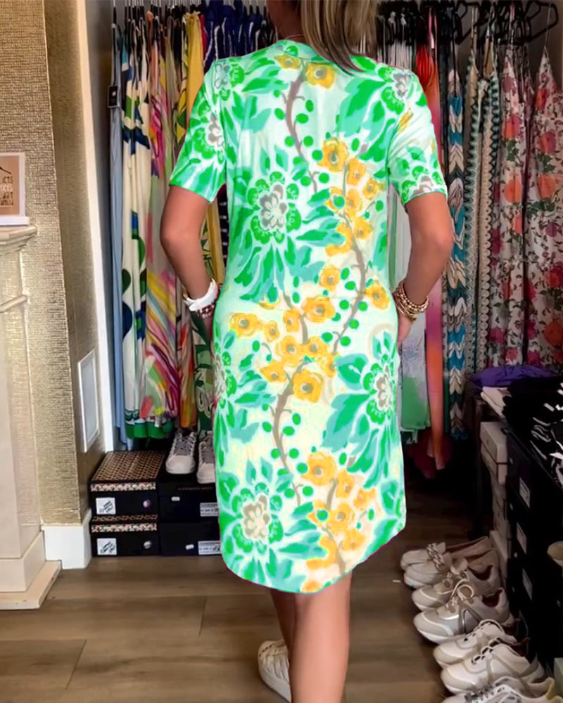 Andrea | Kleid mit Blumenprint