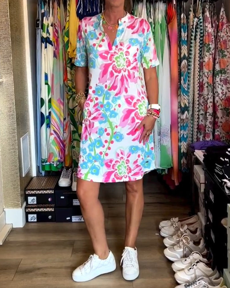 Andrea | Kleid mit Blumenprint