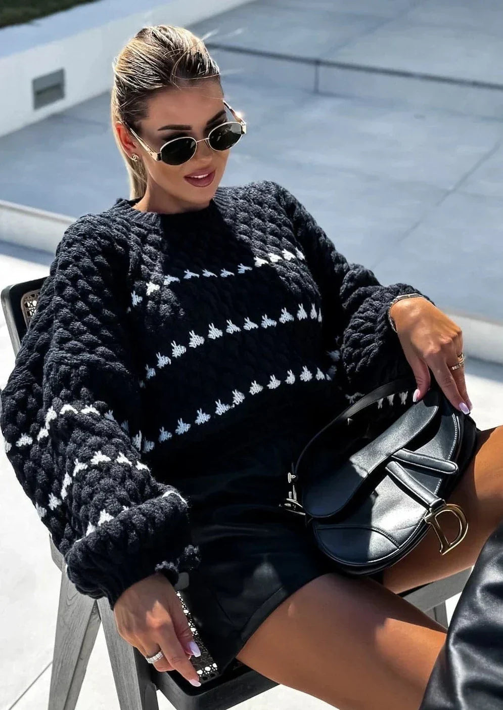 Soraya - Pullover mit Puffärmeln