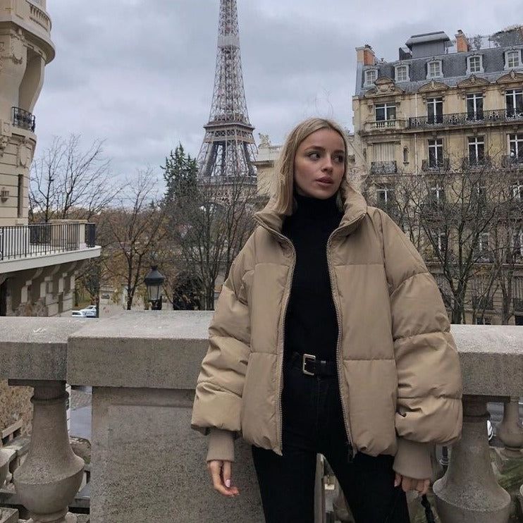 Livia - Pufferjacke mit Kragen und Reißverschluss