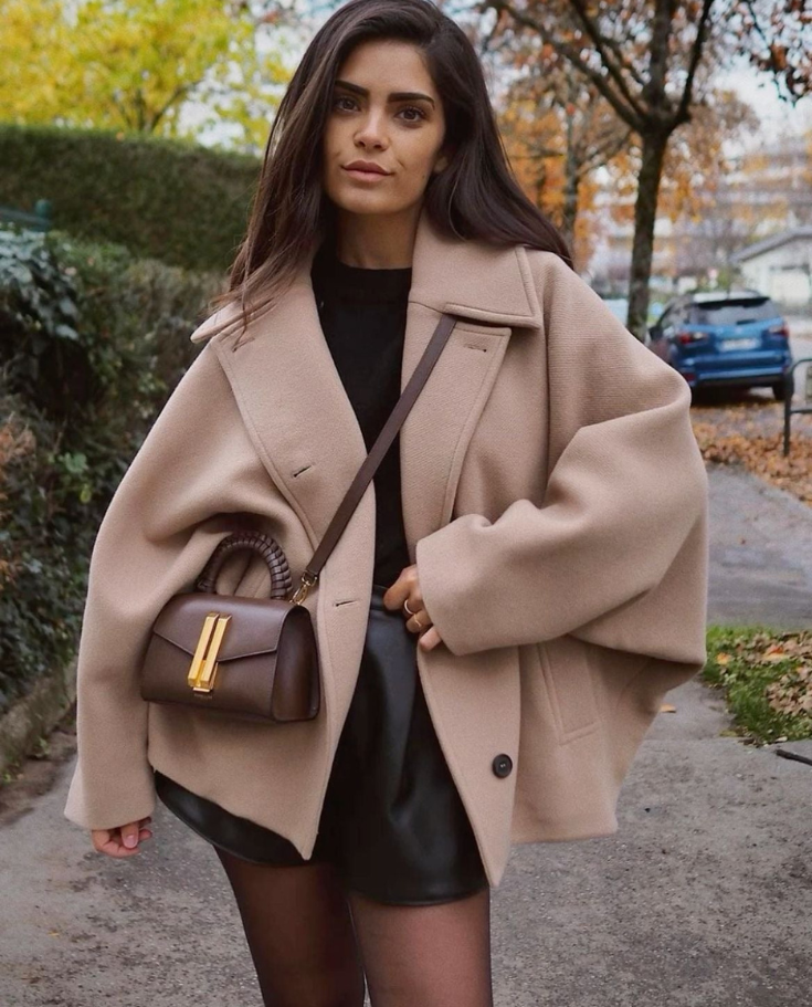 Celine – Übergroßer Wollmantel
