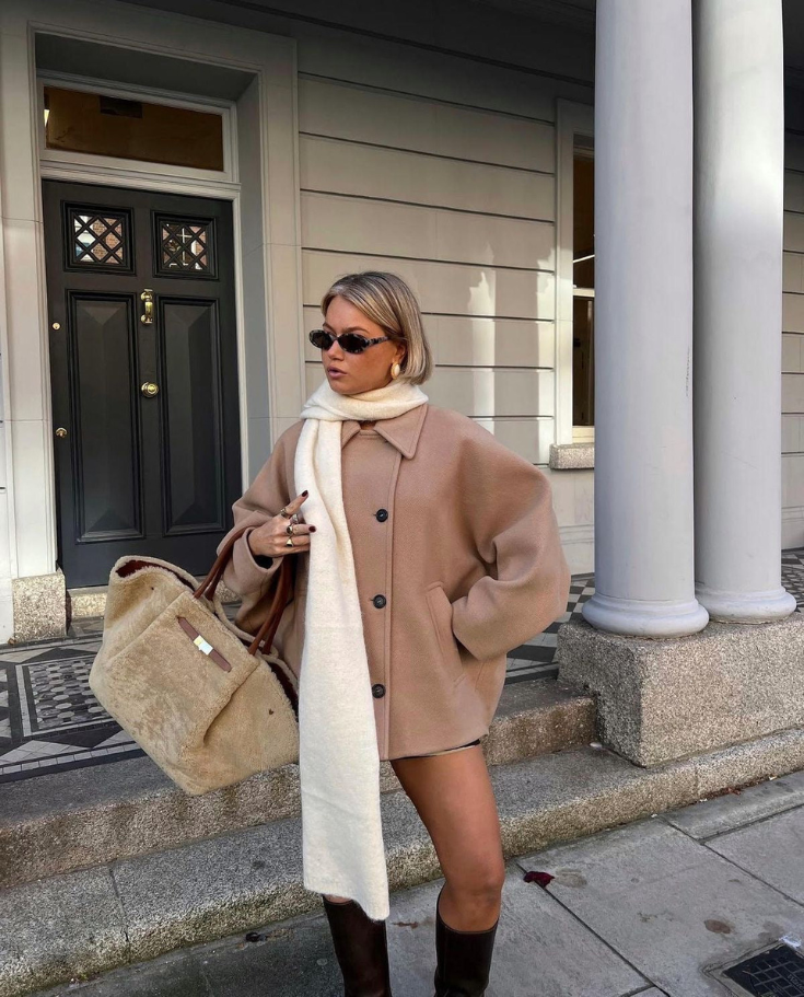 Celine – Übergroßer Wollmantel