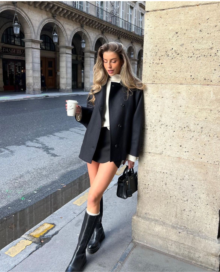 Celine – Übergroßer Wollmantel