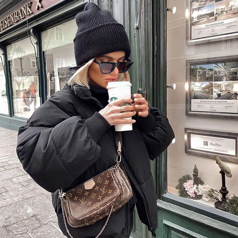 Livia - Pufferjacke mit Kragen und Reißverschluss