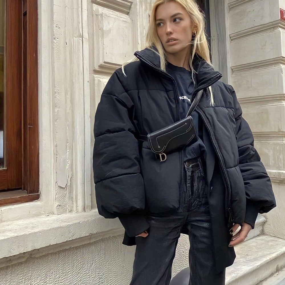 Livia - Pufferjacke mit Kragen und Reißverschluss