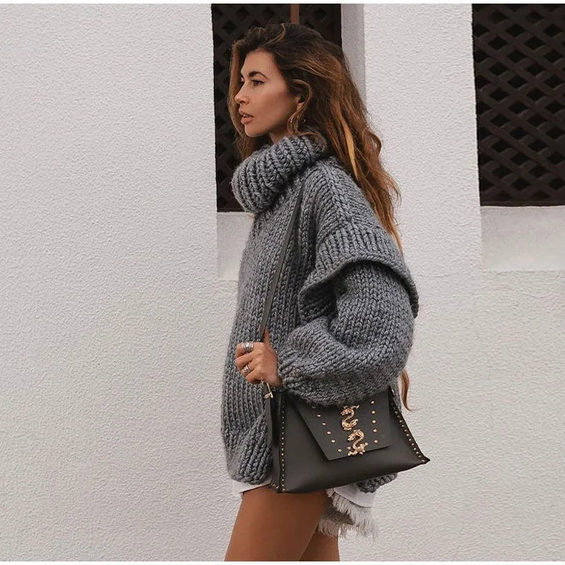 Nelly - Rollkragenpullover im lockeren Schnitt