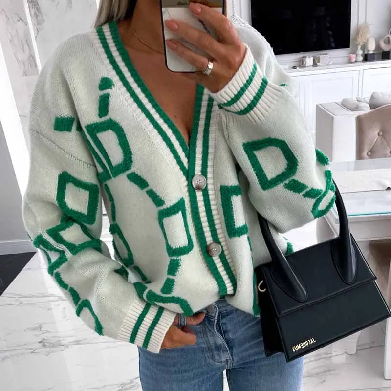Lucy - V-Ausschnitt-Cardigan