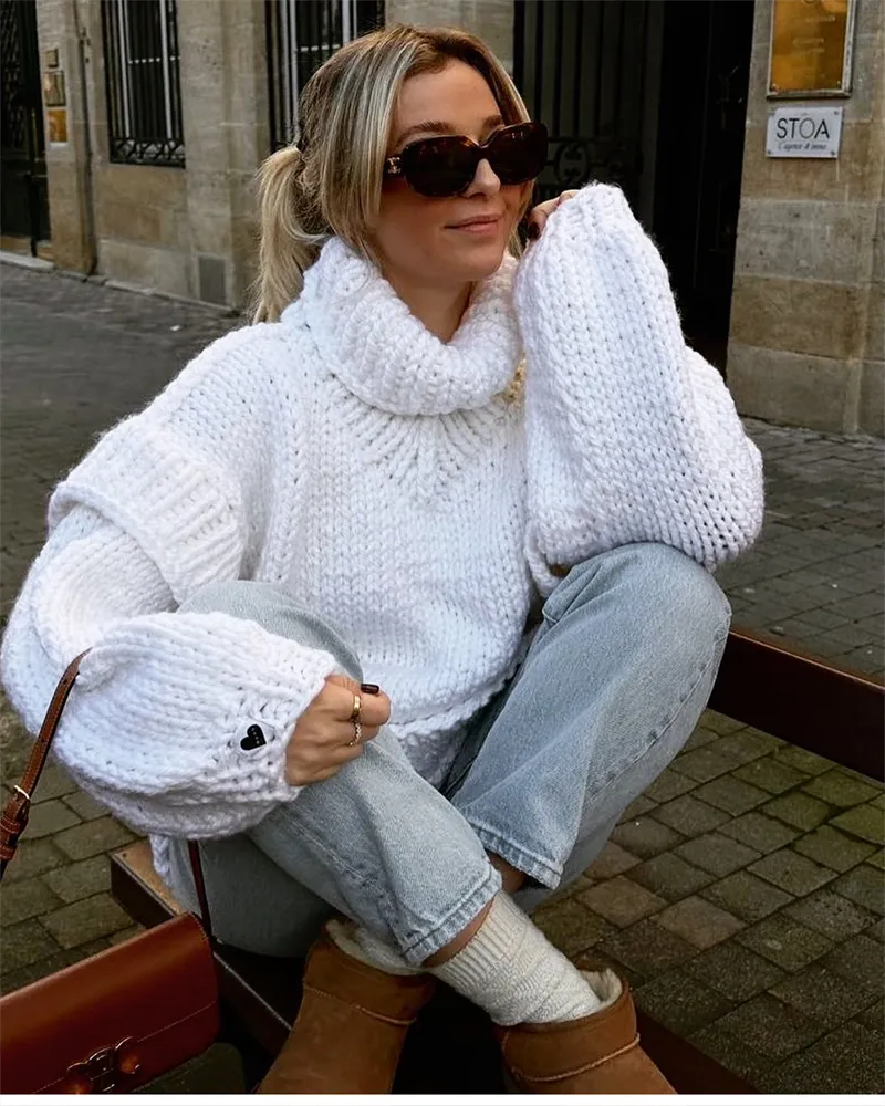 Nelly - Rollkragenpullover im lockeren Schnitt