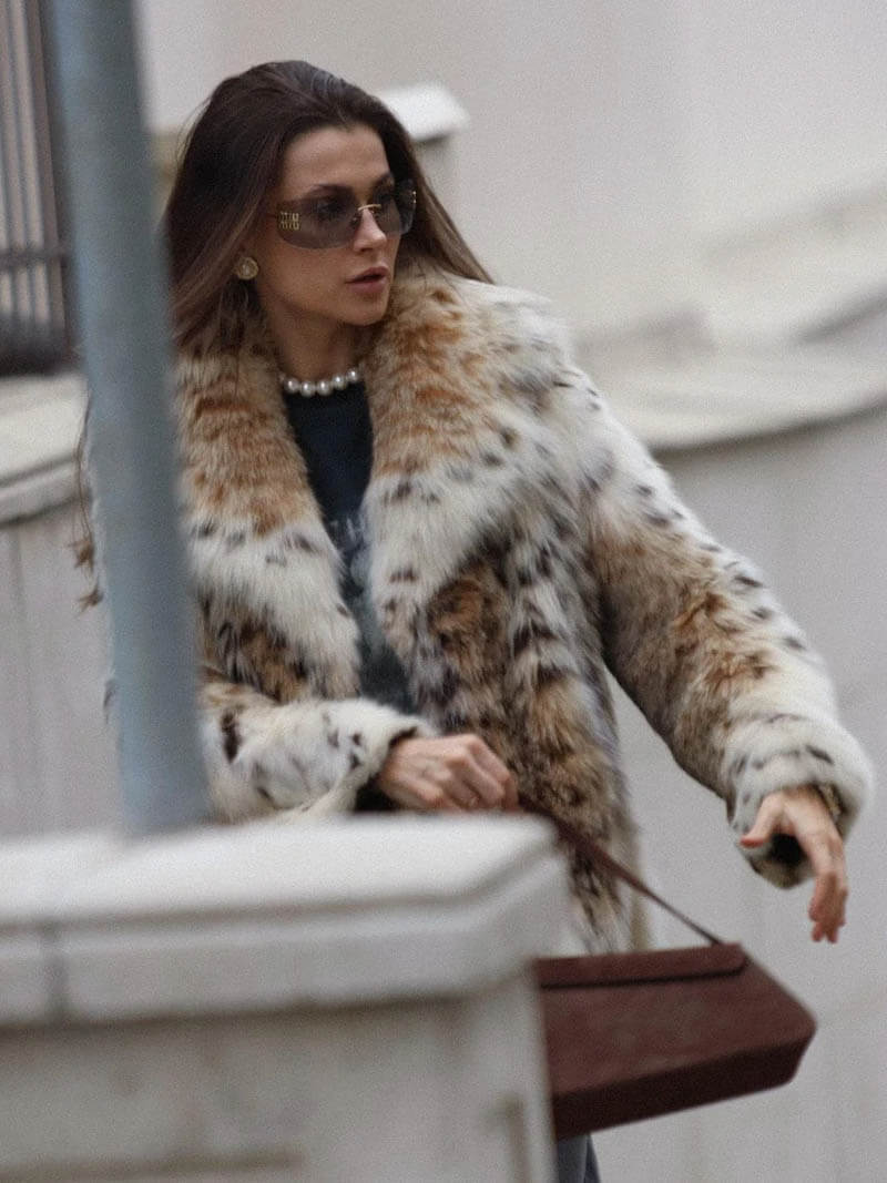 Livia - Leopardenfelljacke