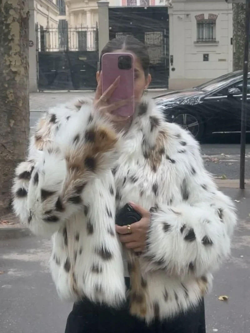 Livia - Leopardenfelljacke