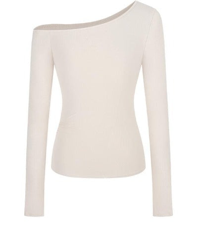 Nelly - Rippstrick Langarm Asymmetrisches Hemd