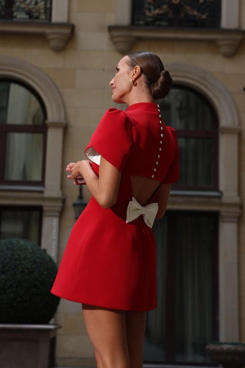 Emilia - Minikleid mit Schleife