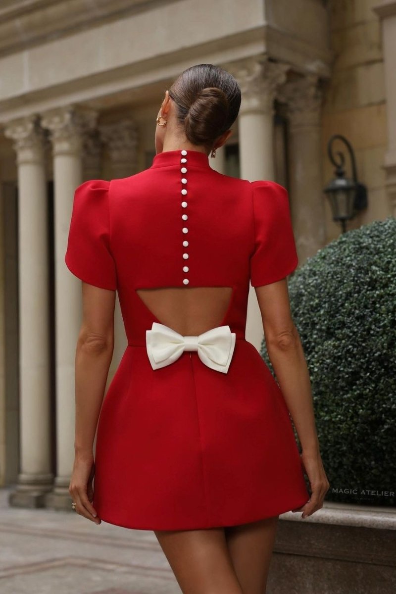 Emilia - Minikleid mit Schleife