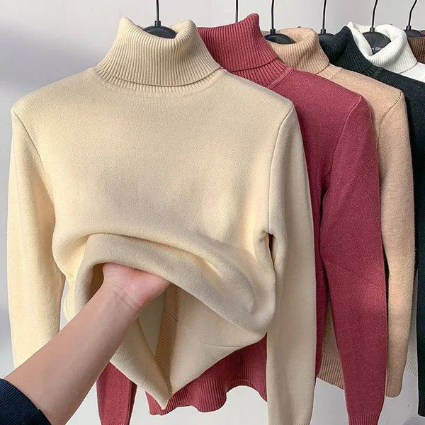 Jane - Fleece-Rollkragenpullover