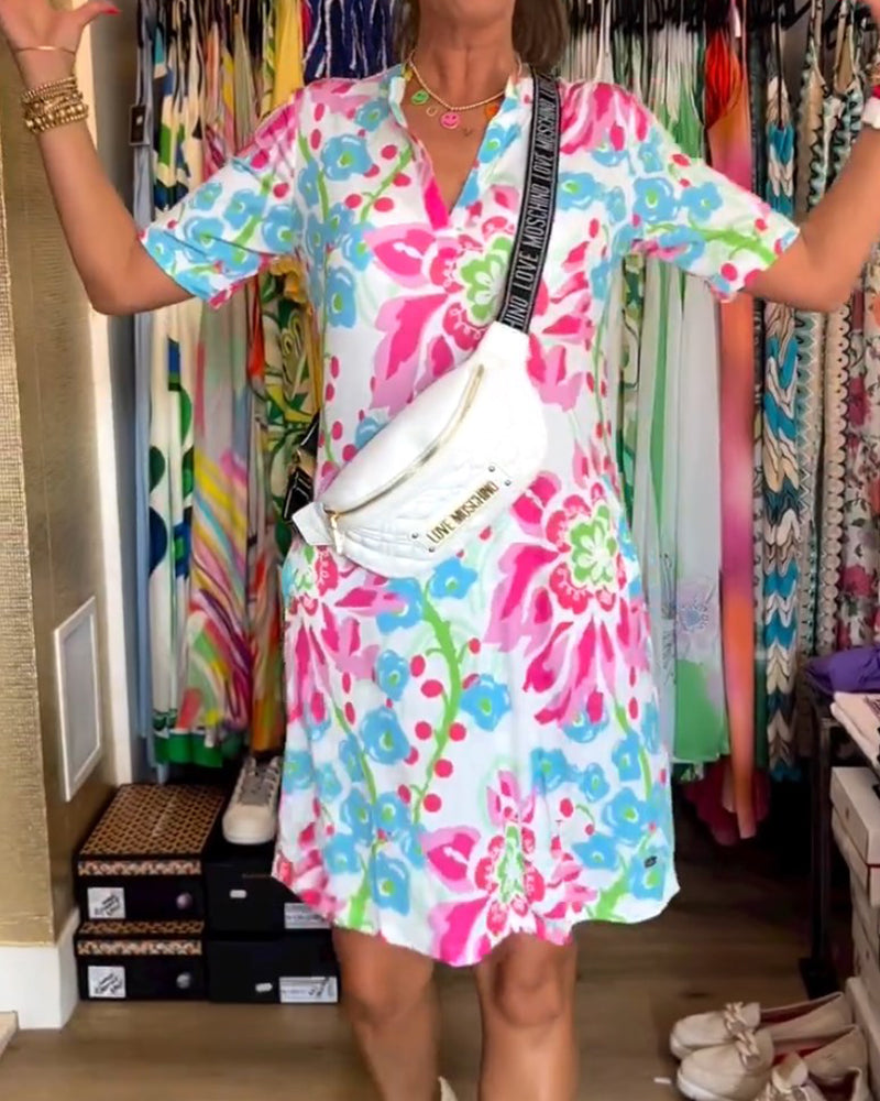 Andrea | Kleid mit Blumenprint