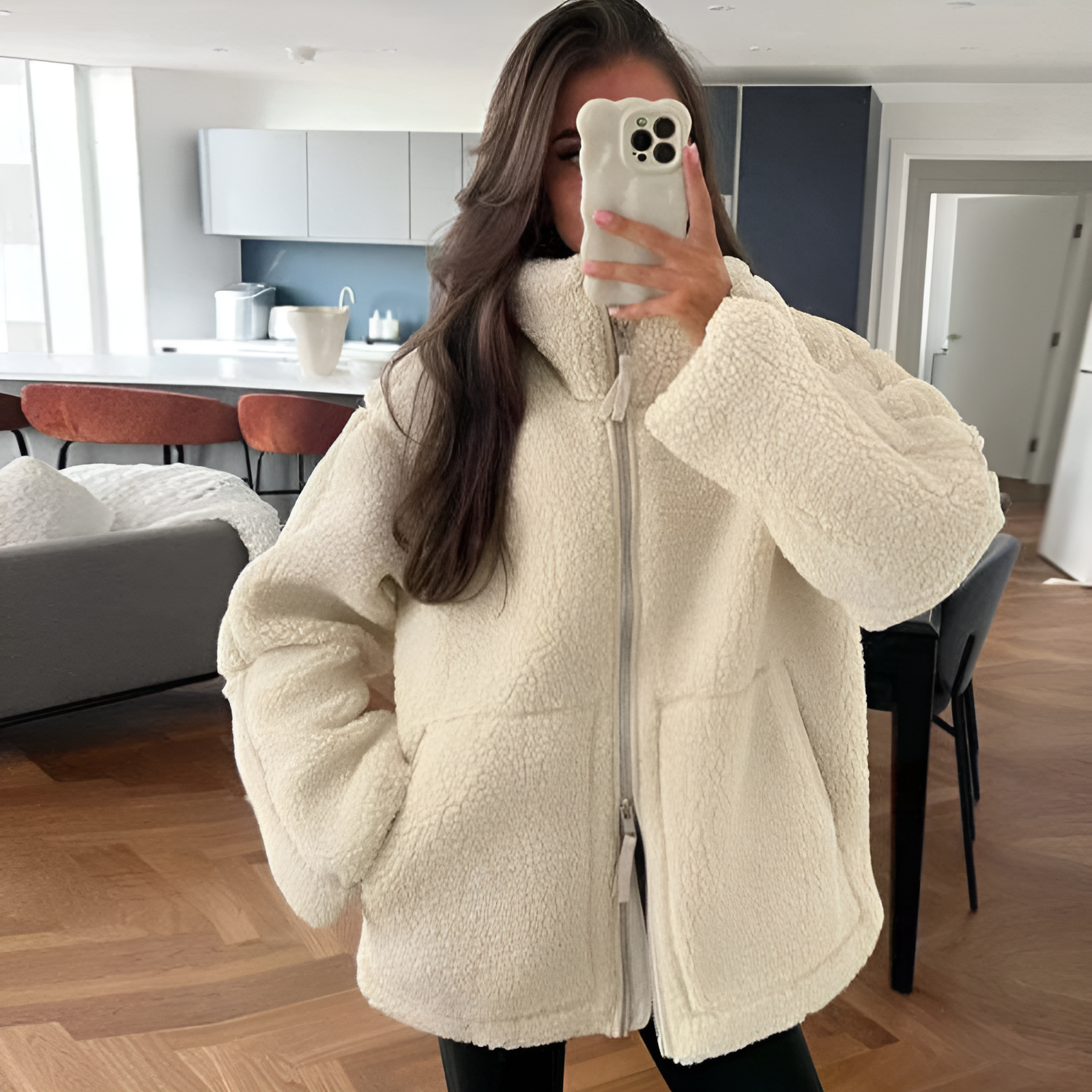 Camila-Teddyfleece-Jacke